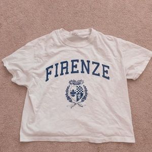 brandy cropped tee